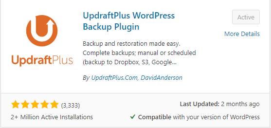 Updraft_Plus free WordPress Plugin