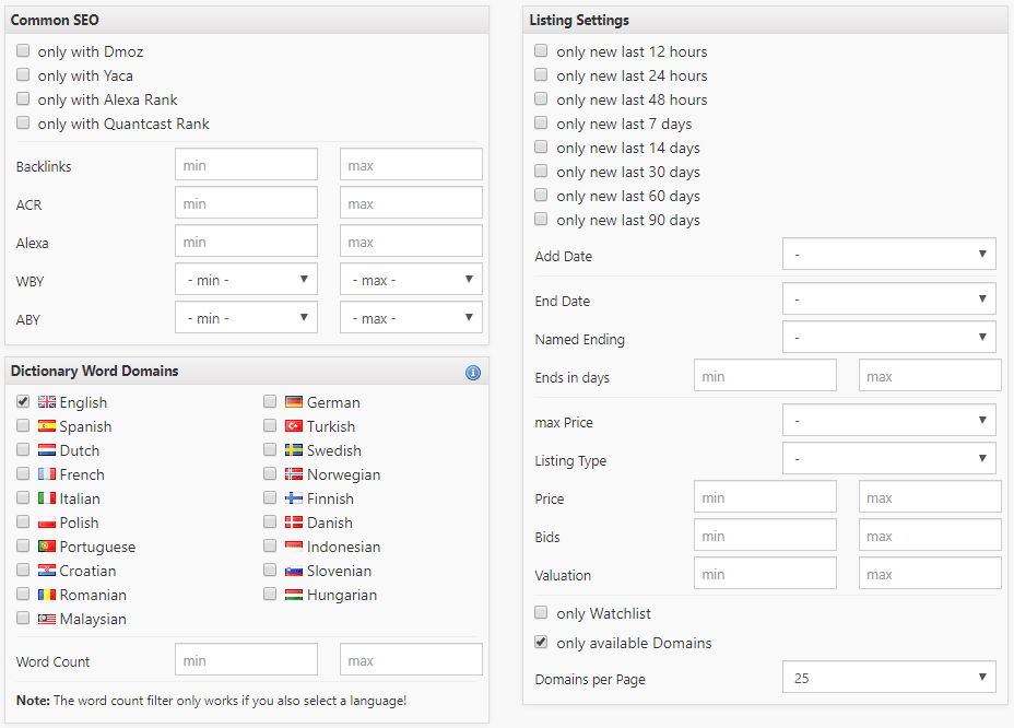 Domain-Filter-Expired-Domain