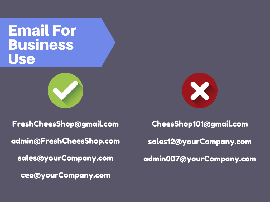 What should I name my business email?