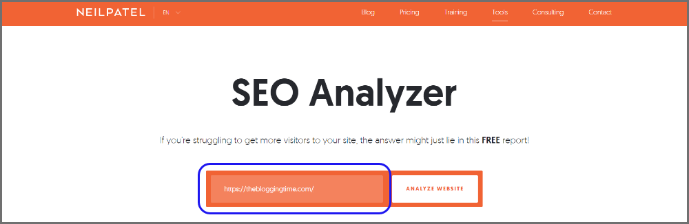neilpatel seo audit to "improve search engine ranking"
