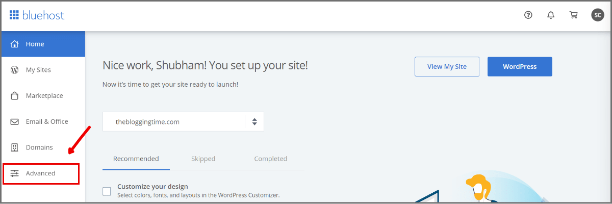 bluehost-homepage-select-advance