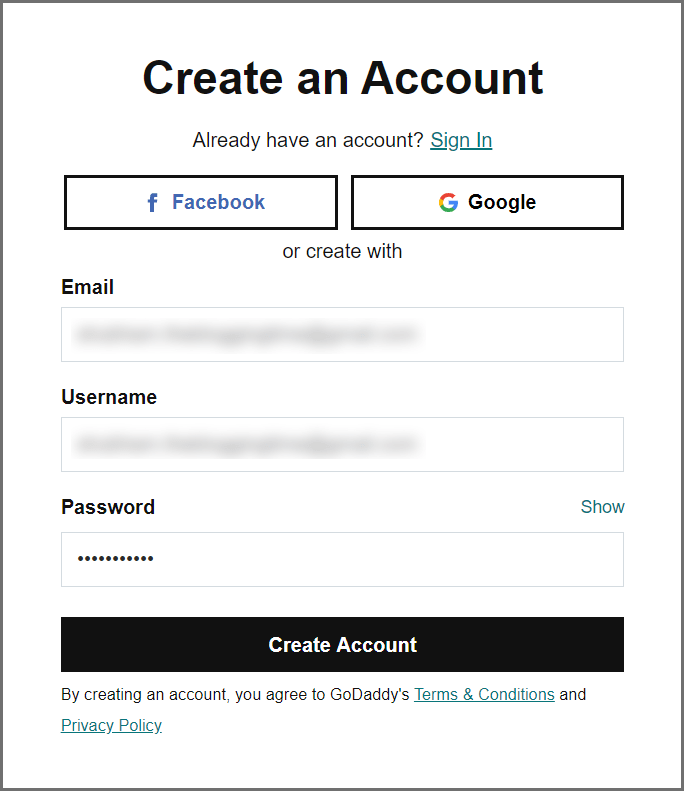 create-account-godaddy "buy a domain name from godaddy"