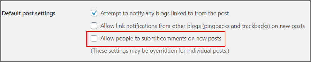 stop-spam-comments "turn off comments"