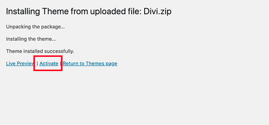 activate-uploaded-wordpress-theme