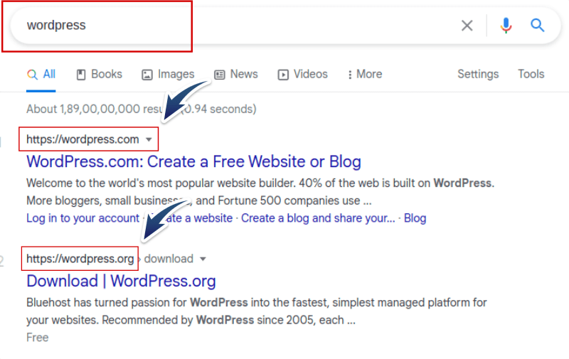 search-wordpress-on-google